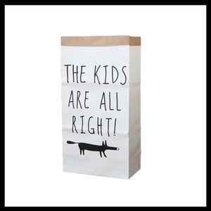 Cute Cartoon Kraft Paper Storage linen Bag